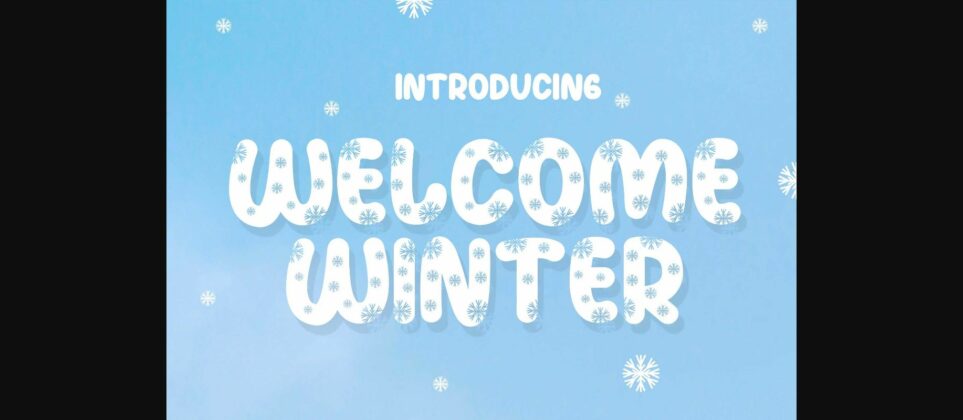 Welcome Winter Font Poster 1