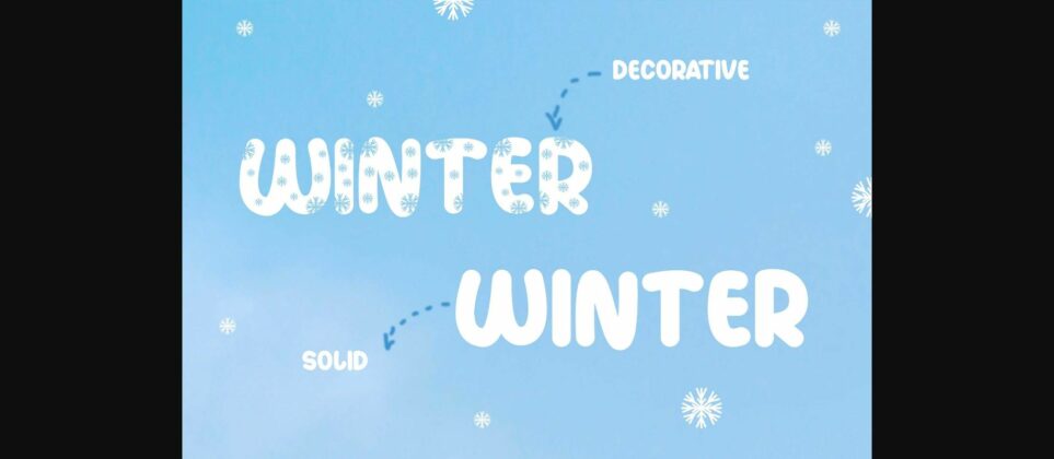 Welcome Winter Font Poster 4