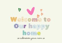 Welcome to Our Happy Home Font Poster 1