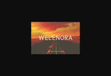 Welenora Font Poster 1