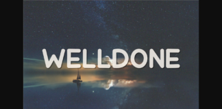Welldone Font Poster 1