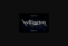 Wellington Font Poster 1