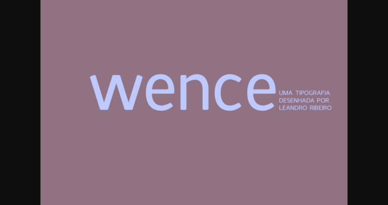 Wence Font Poster 3