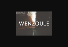 Wenzoule Font Poster 1