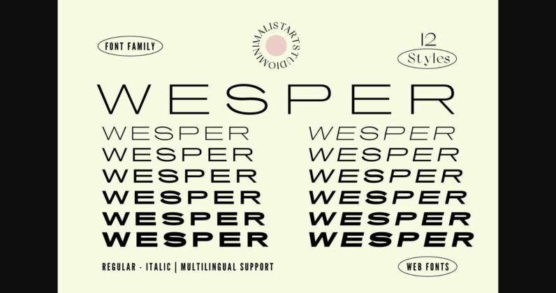 Wesper Font Poster 3