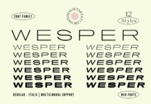 Wesper Font Poster 1