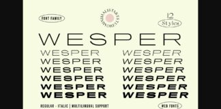 Wesper Font Poster 1