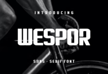 Wespor Font Poster 1