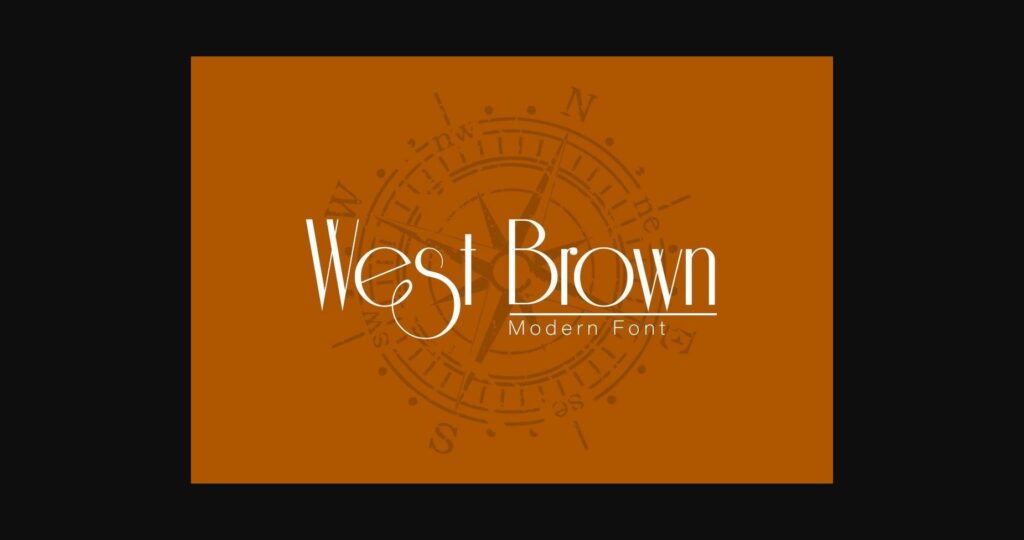 West Brown Font Poster 3