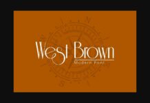 West Brown Font Poster 1