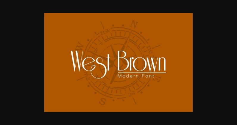 West Brown Font Poster 1