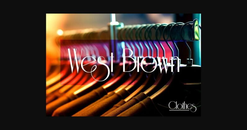 West Brown Font Poster 6