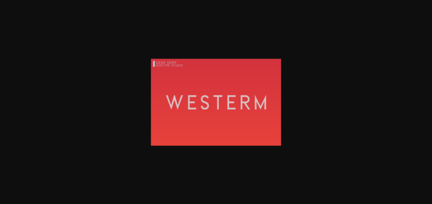 Westerm Font Poster 3
