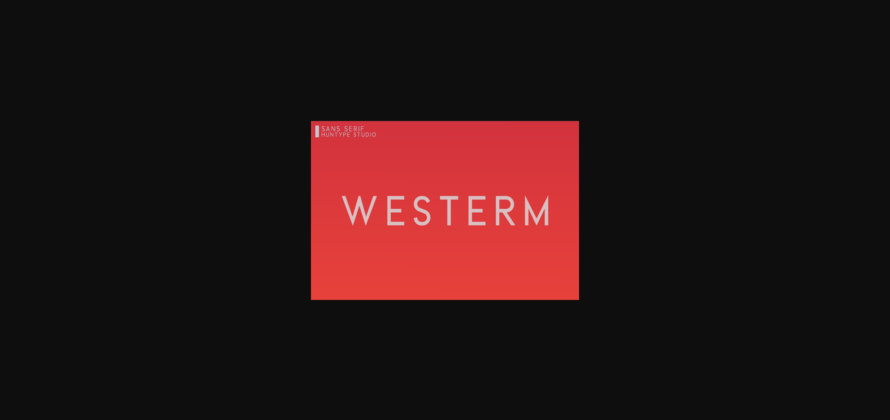 Westerm Font Poster 1