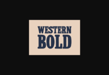 Western Bold Font Poster 1