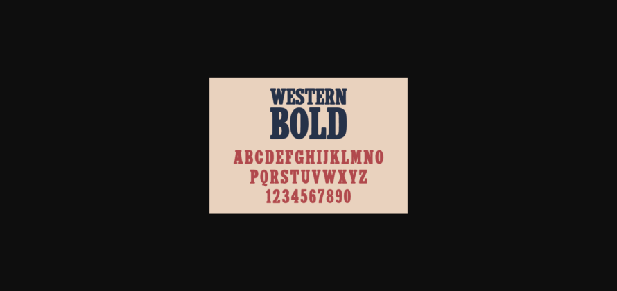 Western Bold Font Poster 4