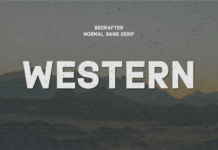 Western Font Poster 1