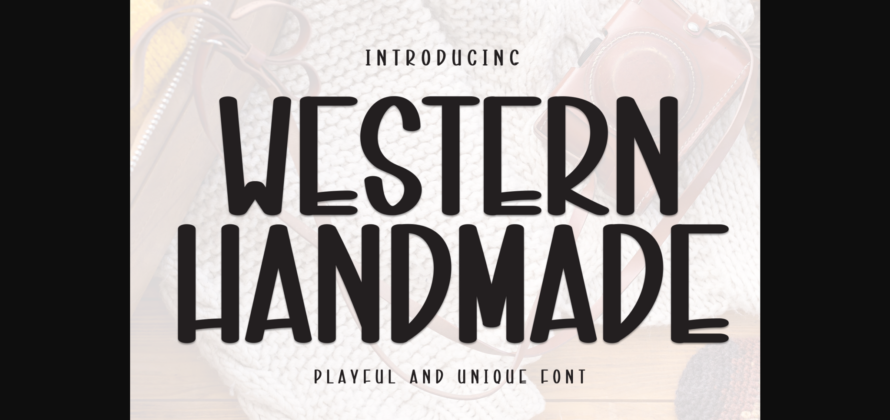 Western Handmade Font Poster 3