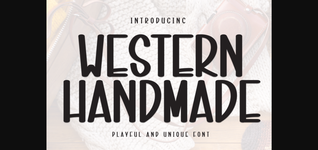 Western Handmade Font Poster 1