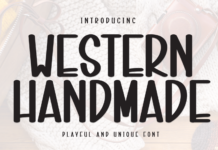 Western Handmade Font Poster 1