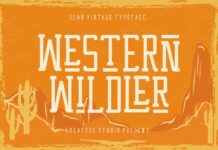 Western Wildler Font Poster 1
