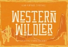 Western Wildler Font Western Wildler Font Poster 1