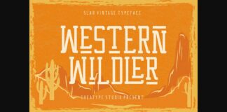 Western Wildler Font Poster 1