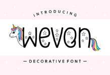 Wevon Font Poster 1