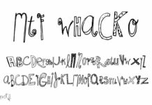 Whacko Font Poster 1
