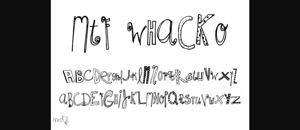 Whacko Font Poster 1