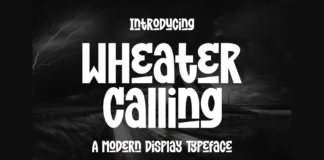 Wheater Calling Font Poster 1