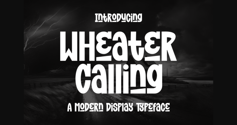 Wheater Calling Font Poster 1