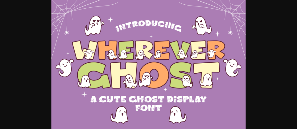 Wherever Ghost Font Poster 3