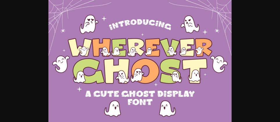 Wherever Ghost Font Poster 1