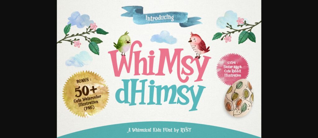 Whimsy Dhimsy Font Poster 1