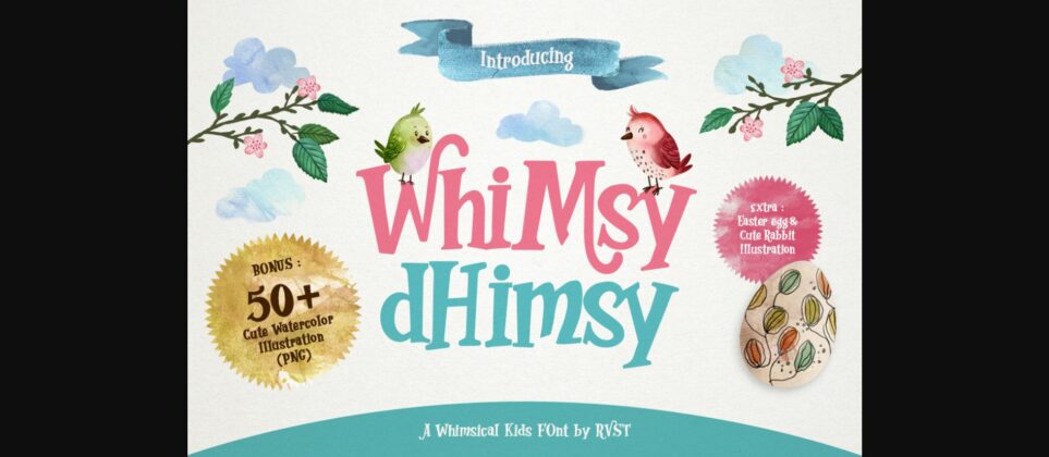 Whimsy Dhimsy Font Poster 3