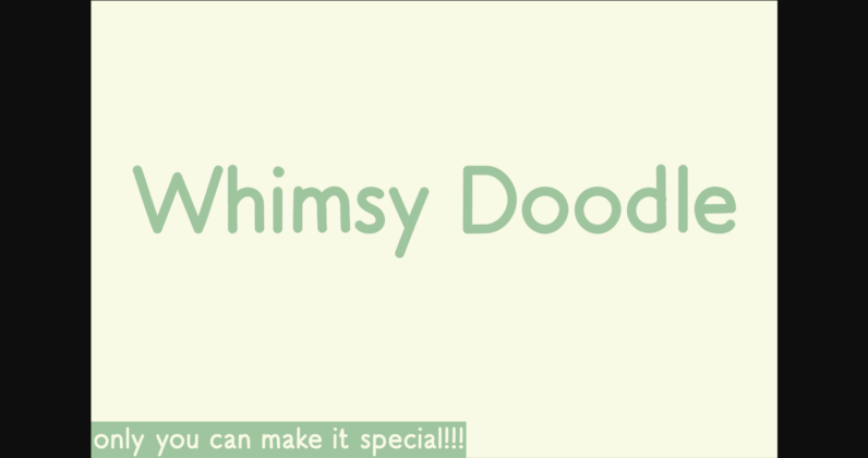 Whimsy Doodle Font Poster 3