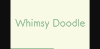 Whimsy Doodle Font Poster 1