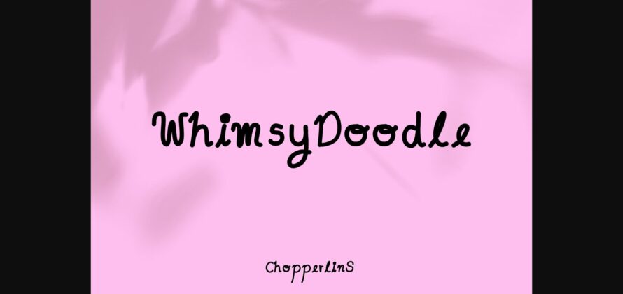 Whimsydoodle Font Poster 3