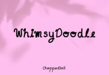 Whimsydoodle Font Poster 1