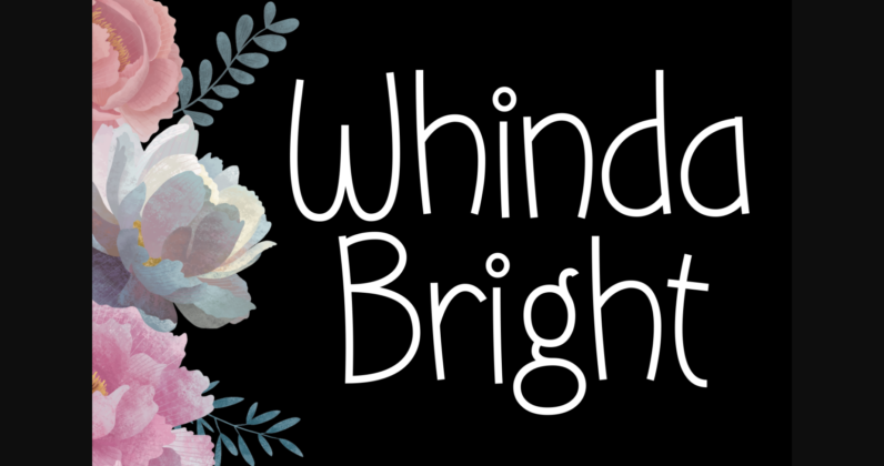 Whinda Bright Font Poster 3