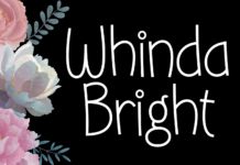 Whinda Bright Font Poster 1