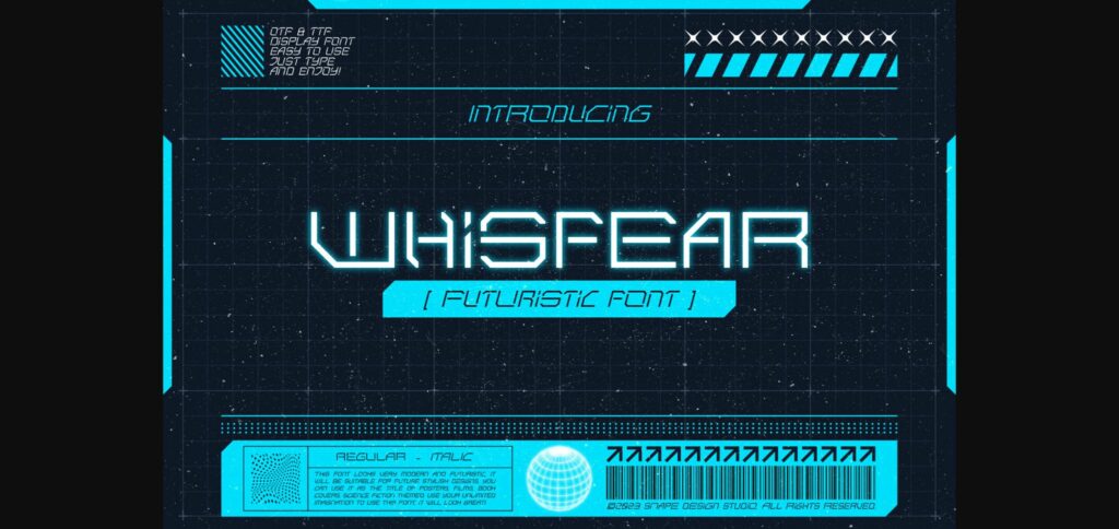 Whisfear Font Poster 3