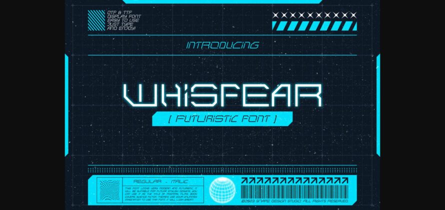 Whisfear Font Poster 1