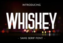 Whiskey Font Poster 1