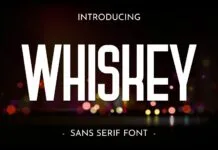 Whiskey Font Whiskey Font Poster 1
