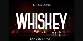 Whiskey Font Poster 1