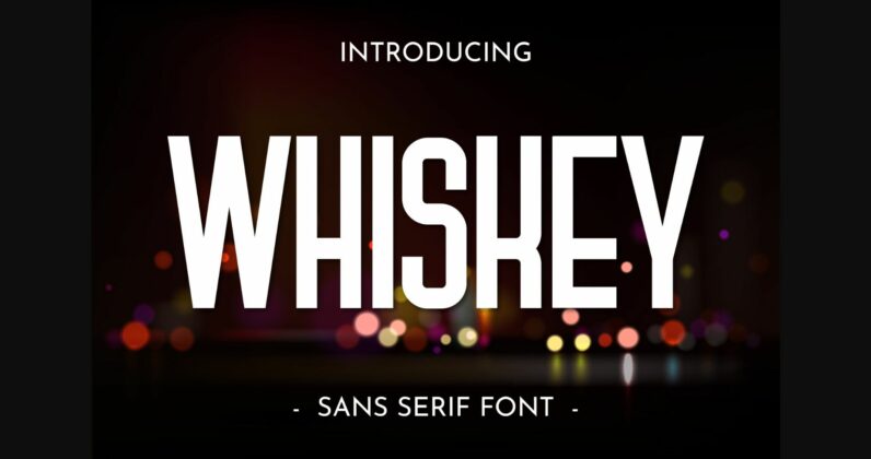Whiskey Font Poster 1
