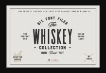 Whiskey Font Poster 1