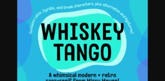 Whiskey Tango Font Poster 1